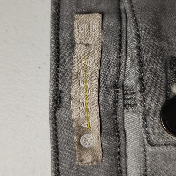 Athleta Women Sculptek Skinny Jeans 12 Gray Denim Cropped Stretchy Athleisure - Picture 11 of 15